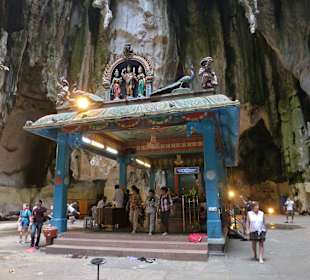 Hindu-Tempel in Höhle