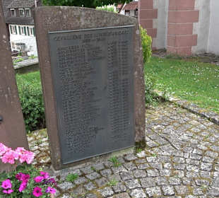 Kriegerdenkmal an der Kirche Dießen