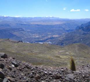 Abfahrt von Patapampa nach Chivay