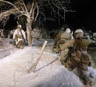 Diorama der Ardennenschlacht