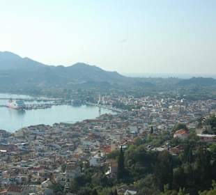 Zakynthos Stadt von oben
