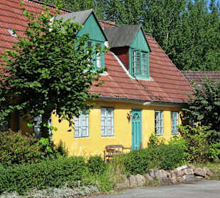 In der rekonstruierten Werksarbeiter-Siedlung