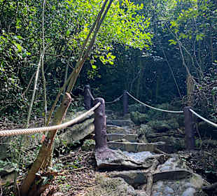 Die Treppen sind steil