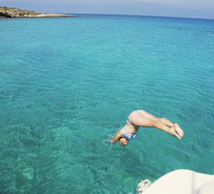 Tauchen vom Nautilos Yacht