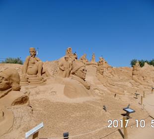 Ausflug, International Sand Sculpture Festival, Pêra (Fiesa)