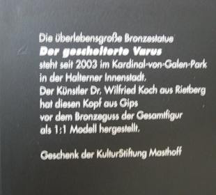 Infos zum  Varuskopf aus Gips