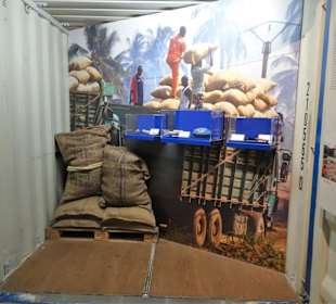 In der Ausstellung des Schokoladenmuseums