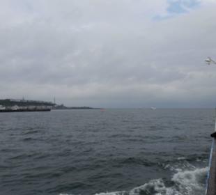 Kurz vor dem Einlaufen