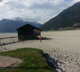 Achensee mit wenig Wasser
