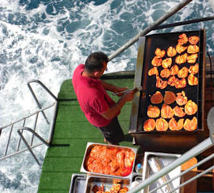 Grill Party bei der Piratenfahrt