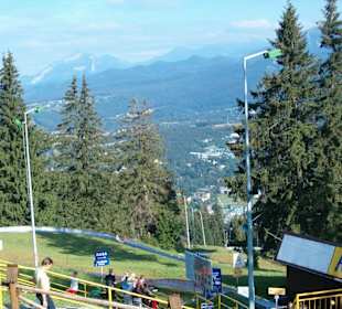 Letni tor saneczkowy.