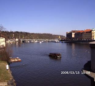 auf der Moldau mit dem Schiff