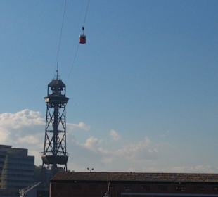 Blick auf den Mittelmast mit Gondel