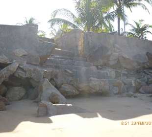 Eingefallene Treppe