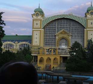 Blick vom Amphietheater auf die Anlage