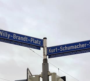 Straßenschilder bekannter Personen