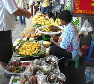 Marktstand in downtown Pattaya