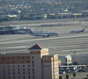 Blick bis zum Flughafen