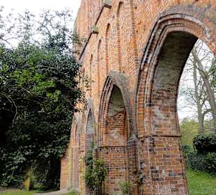 Spaziergang durch die Mauerreste des Klosters