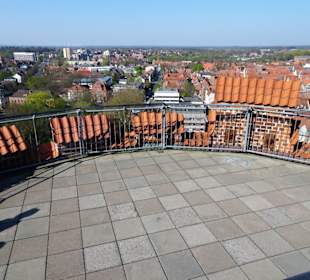 Auf der Aussichtsplattform des Wasserturmes