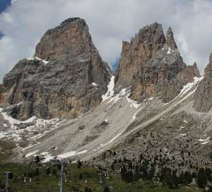 Langkofel Gruppe vom Sella Joch