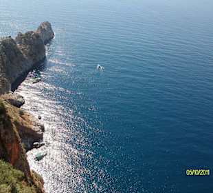 Blick auf die Klippen