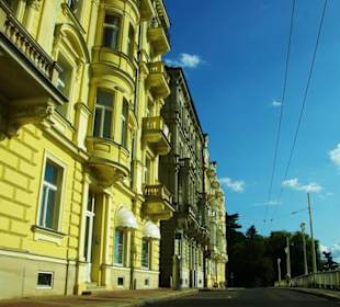 Letzte Hausreihe Marienbad ganz oben