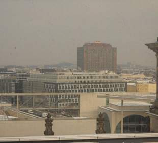 Blick auf Charite von der Reichstagskuppel