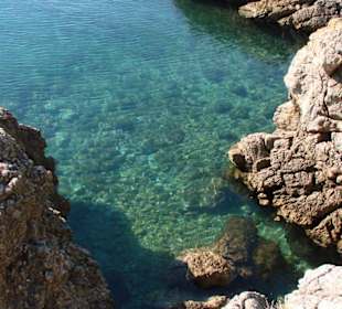 Wasserqualität in der Bucht vor dem Hotel Koralj in Krk