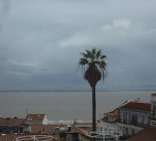 Blick von Miradouro de Santa Luzia runter zum Tejo