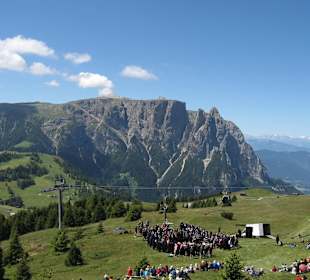 Seiser Alm - Blick vom Puflatsch auf den Schlern