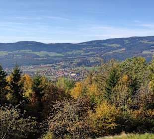 Blick hinunter nach Pöllau