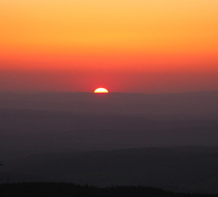 Die Schattenspiele der Bergketten vorn