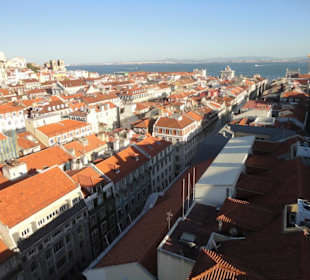 Ausblick vom Elevador de Santa Justa