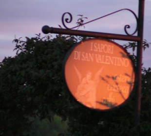 Das Restaurant San Valentino in Montescudaio