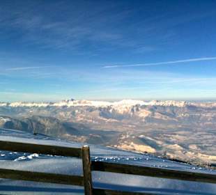 Blick vom Skigebiet
