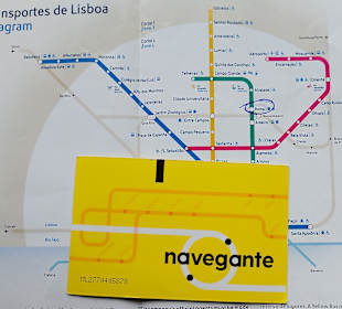 ÖPNV-Karte für Lissabon (Busse, Metro, Straßenbahn
