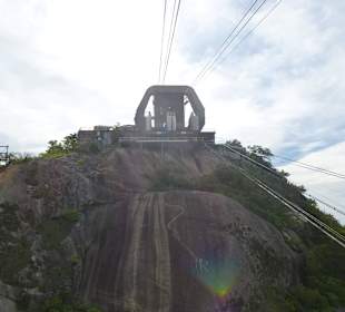 Von der Mittelstation gesehen