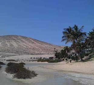 Lagune und Strand Playa de Sotavento