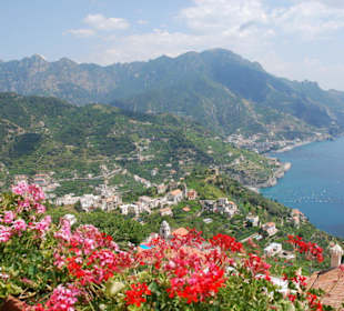 Ravello Sicht auf Costiera Amalfitana