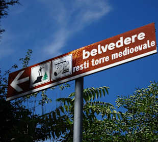 Wegweiser zum Belvedere