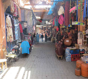 Unterwegs in der Altstadt von Marrakesch