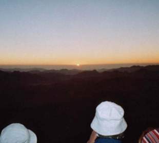 Sonnenaufgang auf dem Mosesberg