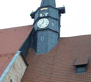 Historische Details an der Stadtkirche von Schmalk