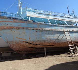 In der Werft unterwegs