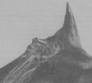 Der Vulkan vor dem Ausbruch von 1902