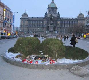 Wenzelsplatz am Abend