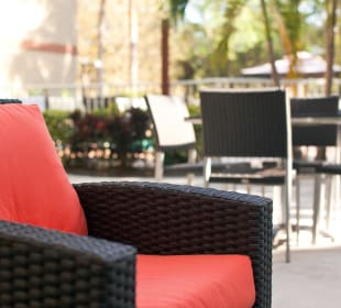 Hotel Courtyard Sitting Area