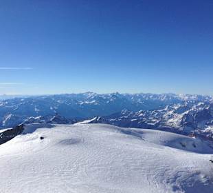 View from the top of the Breithorn