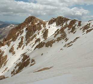 Blick vom Nord- auf den Südgipfel